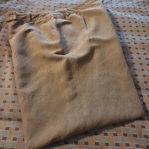 Kasper Women’s Essential Sportswear Brown Linen Straight Leg‎ Pants Size 16W
